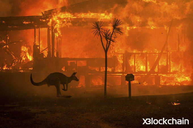 اهدای کمک های بشر دوستانه به آتش سوزی استرالیا از طریق بیت کوین